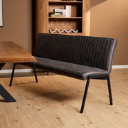Eetkamerbank Tivoli Bull 185 cm Antraciet 185x56x88 cm-Eetkamerbanken-Starfurn