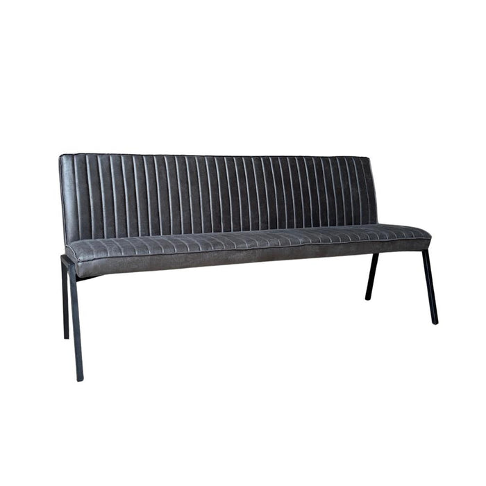 Eetkamerbank Tivoli Bull - 185 cm - Antraciet-Eetkamerbanken-Starfurn