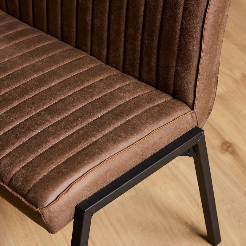 Eetkamerbank Tivoli Bull 185 cm Bruin 185x56x88 cm-Eetkamerbanken-Starfurn