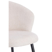 Eetkamerstoel 2de kans Eetkamerstoel Radaja Crème 58x58x78cm-Eetkamerstoelen-Light & Living