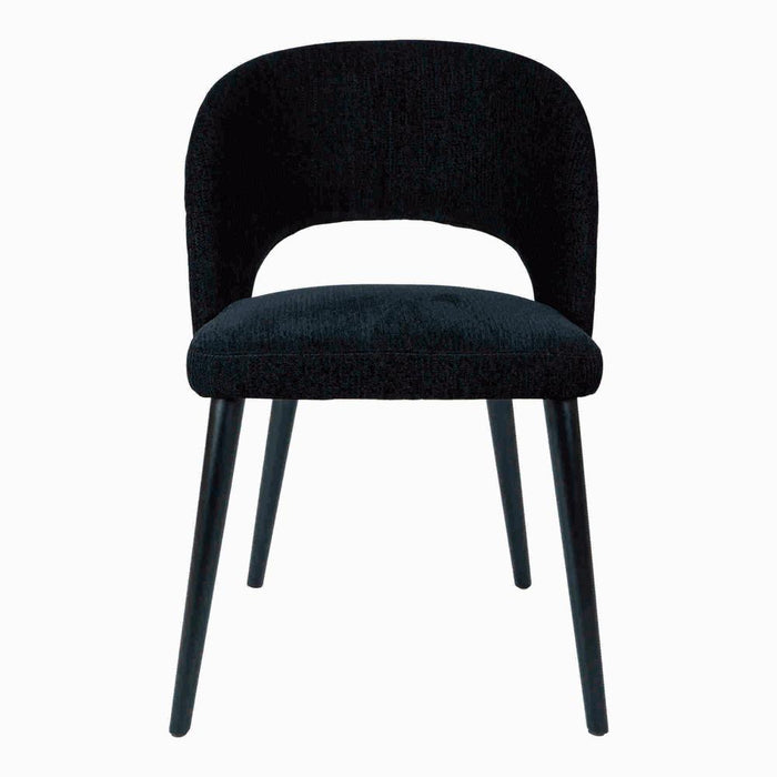 Eetkamerstoel Abierto Zwart-Eetkamerstoelen-PTMD