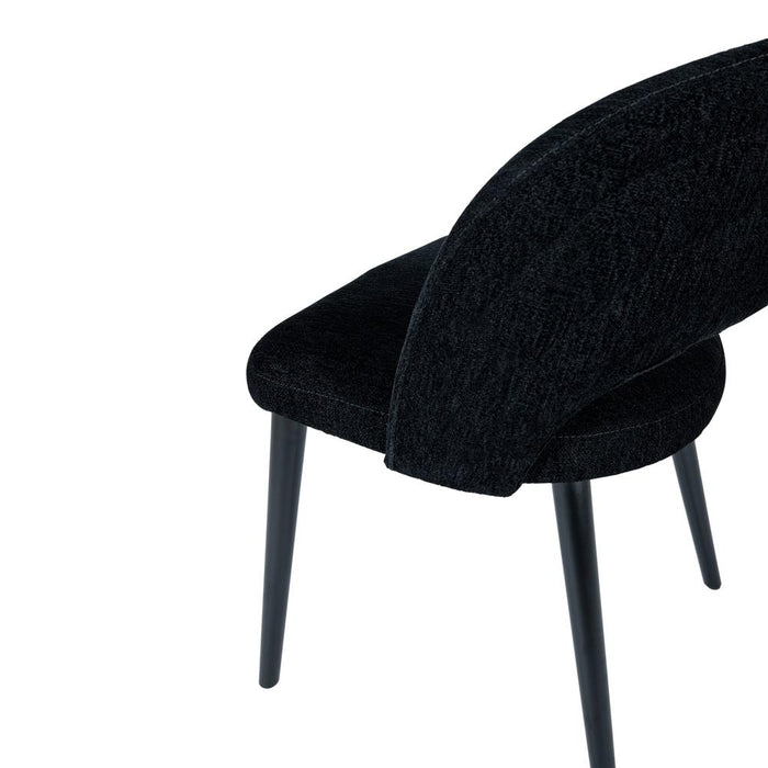 Eetkamerstoel Abierto Zwart-Eetkamerstoelen-PTMD