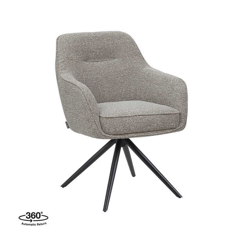 Eetkamerstoel Akira Mushroom Royal Boucle Draaibaar 63x65x87 cm-Eetkamerstoelen-LABEL51