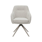 Eetkamerstoel Akira Naturel Royal Boucle Taupe Metalen-Eetkamerstoelen-LABEL51