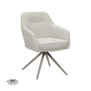 Eetkamerstoel Akira Naturel Royal Boucle Taupe Metalen-Eetkamerstoelen-LABEL51