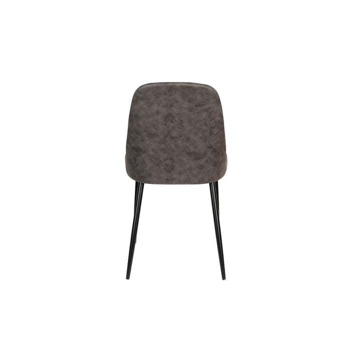 Eetkamerstoel Alana Polyester Donkergrijs 54x47 cm-Eetkamerstoelen-Creating Home