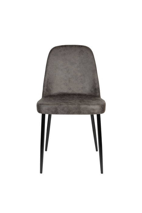 Eetkamerstoel Alana Polyester Donkergrijs 54x47 cm-Eetkamerstoelen-Creating Home
