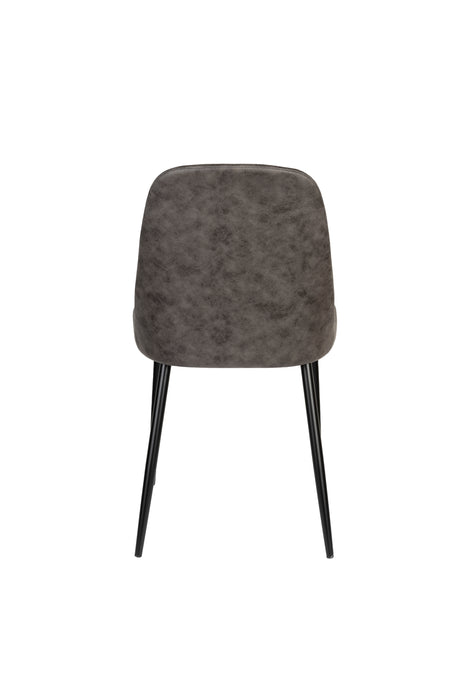 Eetkamerstoel Alana Polyester Donkergrijs 54x47 cm-Eetkamerstoelen-Creating Home
