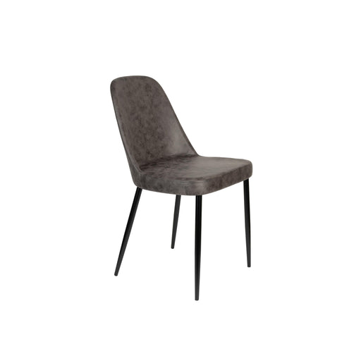 Eetkamerstoel Alana Polyester Donkergrijs 54x47 cm-Fauteuils-Creating Home