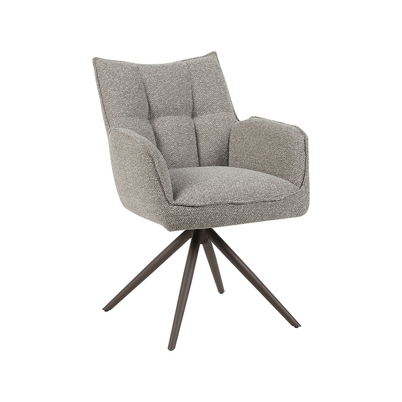 Eetkamerstoel Amalfi Mushroom Royal Boucle Brons 65x66x86 cm-Eetkamerstoelen-LABEL51