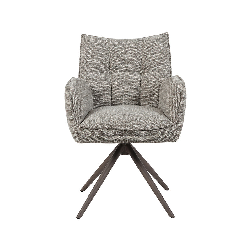 Eetkamerstoel Amalfi Mushroom Royal Boucle Brons 65x66x86 cm-Eetkamerstoelen-LABEL51