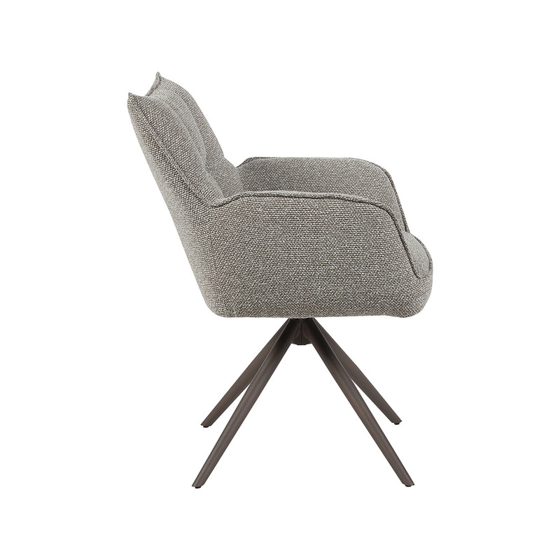 Eetkamerstoel Amalfi Mushroom Royal Boucle Brons 65x66x86 cm-Eetkamerstoelen-LABEL51