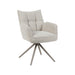 Eetkamerstoel Amalfi - Naturel - Royal Boucle - Taupe Metalen-Eetkamerstoelen-LABEL51