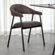 Eetkamerstoel Amaze Antraciet Micro Suede 54x54x80 cm-Eetkamerstoelen-LABEL51