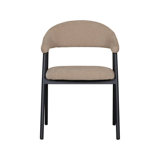 Eetkamerstoel Amaze Clay Elite Zwart Metalen Frame 54x54x80 cm-Eetkamerstoelen-LABEL51