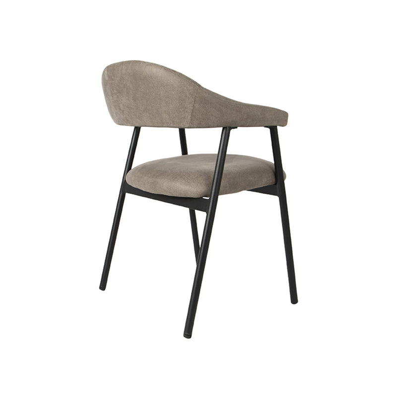Eetkamerstoel Amaze Taupe Micro Suede 54x54x80 cm-Eetkamerstoelen-LABEL51