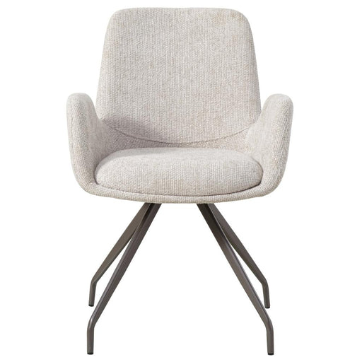 Eetkamerstoel Athena Polyester Wit-Eetkamerstoelen-PTMD