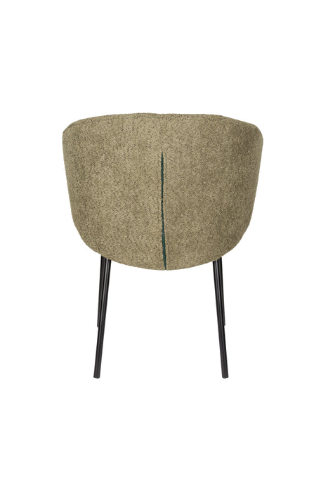 Eetkamerstoel Ayle Moss Polyester Groen 48x58 cm-Eetkamerstoelen-Creating Home