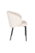 Eetkamerstoel Ayle Off Polyester Wit 48x58 cm-Eetkamerstoelen-Creating Home