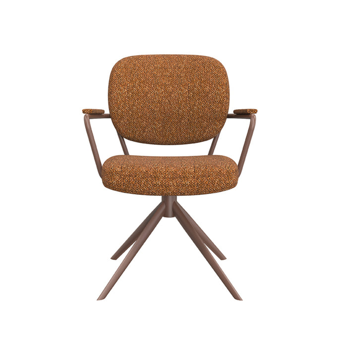 Eetkamerstoel Basel - Coral - Royal Boucle - Coral Metalen Frame-Eetkamerstoelen-LABEL51