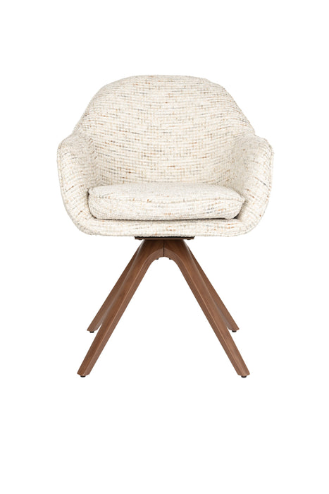 Eetkamerstoel Batoul Polyester Beige – productaanzicht