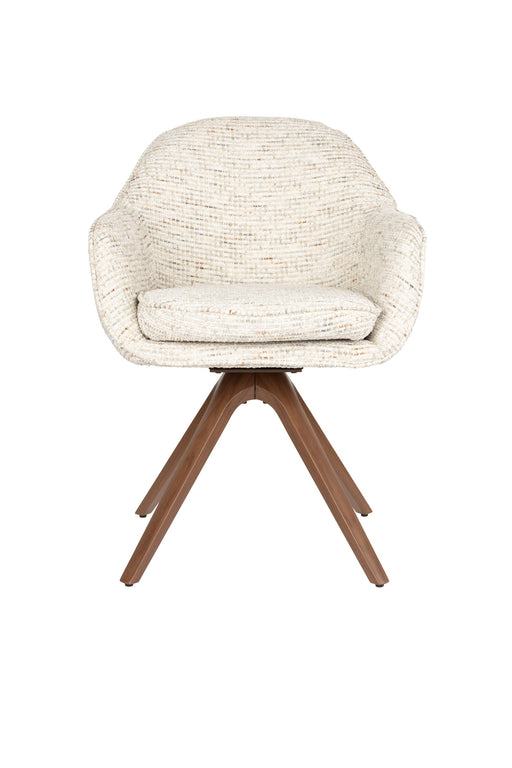 Eetkamerstoel Batoul Polyester Beige – productaanzicht