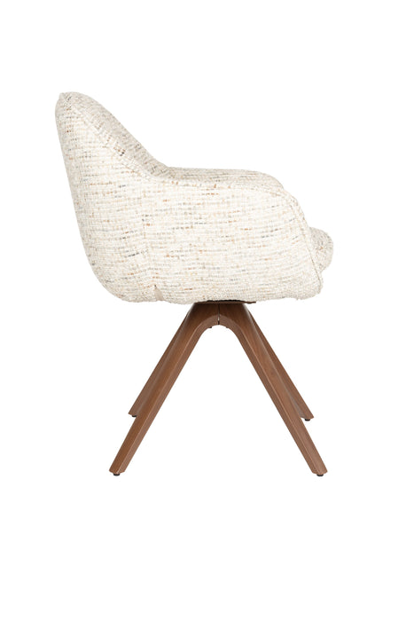 Eetkamerstoel Batoul Polyester Beige – productaanzicht 2