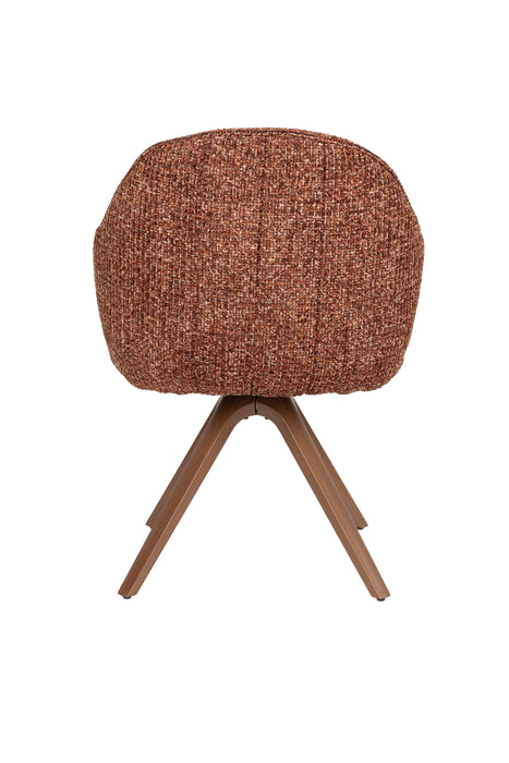 Eetkamerstoel Batoul Polyester Terracotta – productaanzicht 4