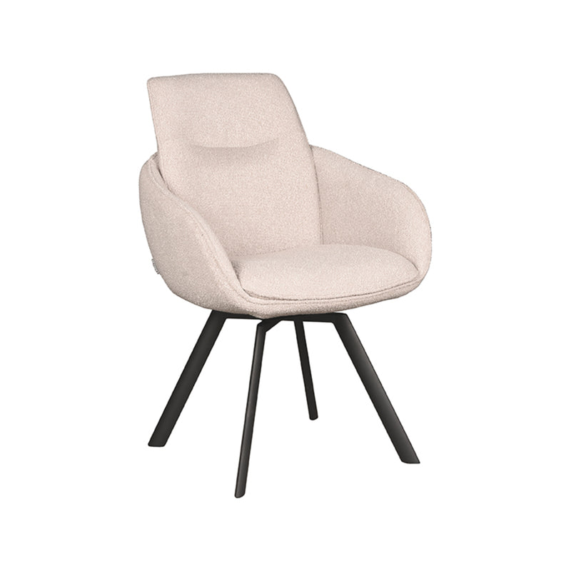 Eetkamerstoel Beauty Naturel Boucle 56x63x88 cm-Eetkamerstoelen-LABEL51
