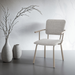 Eetkamerstoel Beige 56 cm - Stof, gecoat staal - 31440-Eetkamerstoelen-Brix