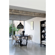 Eetkamerstoel Beige Kunststof 49 cm 49x55x84 cm-Eetkamerstoelen-J-Line