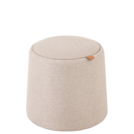 Eetkamerstoel Beige Mdf Rond 44 cm 43.5x43.5x42.5 cm-Poefs-J-Line