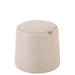 Eetkamerstoel Beige Mdf Rond 44 cm 43.5x43.5x42.5 cm-Poefs-J-Line