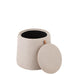 Eetkamerstoel Beige Mdf Rond 44 cm-Eetkamerstoelen-J-Line