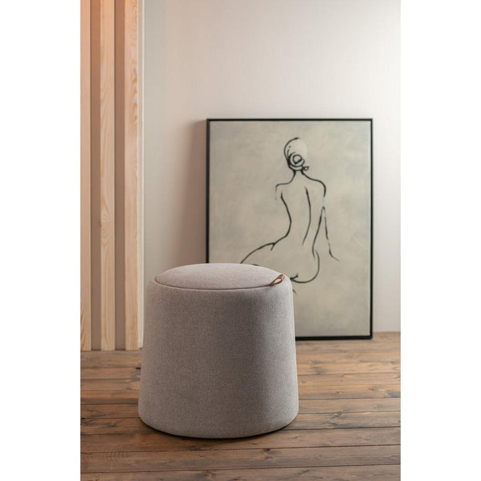 Eetkamerstoel Beige Mdf Rond 44 cm-Eetkamerstoelen-J-Line