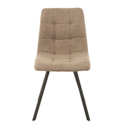 Eetkamerstoel Beige Metaal 47 cm 47x55x82 cm-Eetkamerstoelen-J-Line