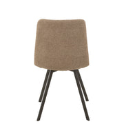 Eetkamerstoel Beige Metaal 47 cm 47x55x82 cm-Eetkamerstoelen-J-Line