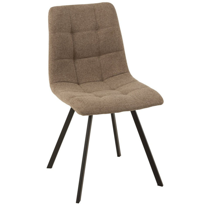 Eetkamerstoel Beige Metaal 47 cm-Eetkamerstoelen-J-Line