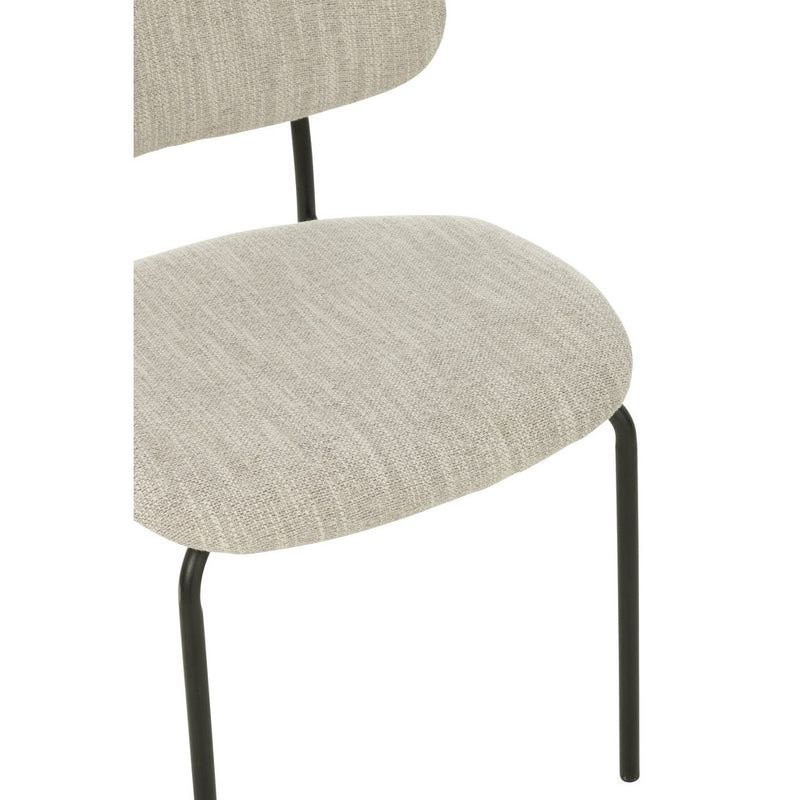 Eetkamerstoel Beige Schuim 55 cm 55x51x82 cm-Eetkamerstoelen-J-Line