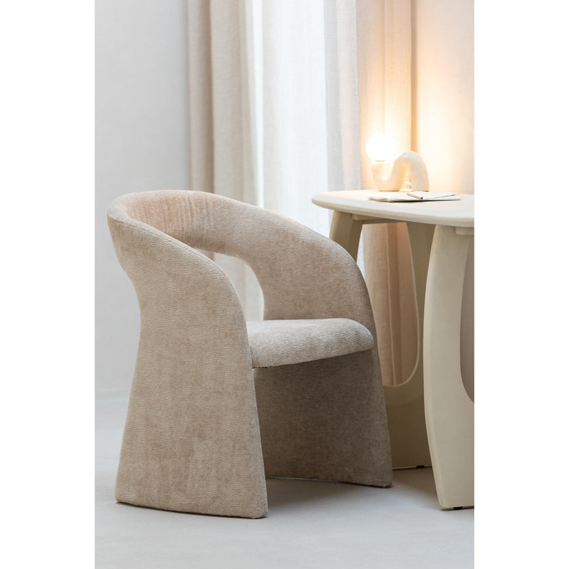 Eetkamerstoel Beige Schuim 66 cm 66x65x86 cm-Eetkamerstoelen-J-Line