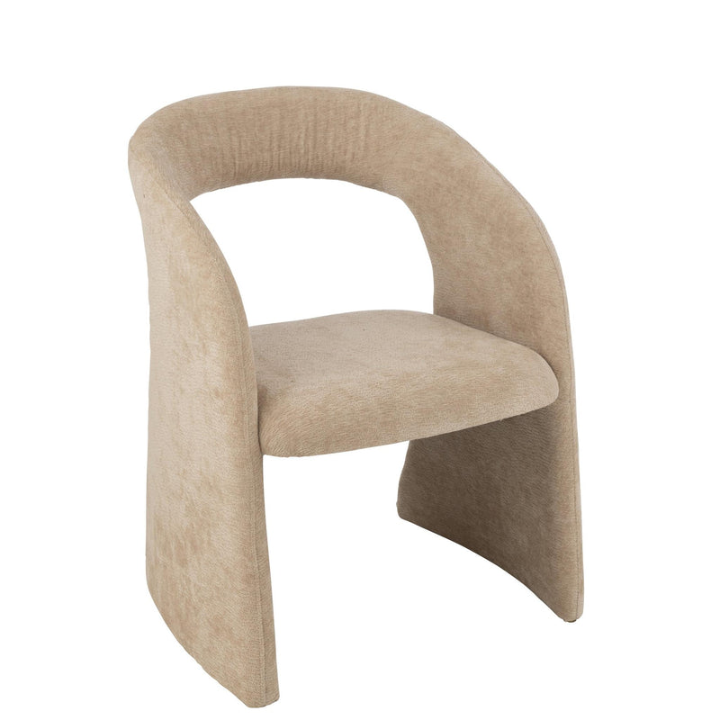 Eetkamerstoel Beige Schuim 66 cm 66x65x86 cm-Eetkamerstoelen-J-Line