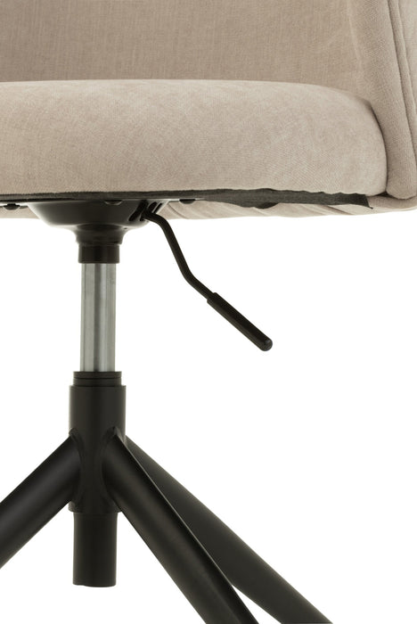 Esszimmerstuhl Beige Stoff 48 cm