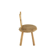 Eetkamerstoel Beige Textile 30 cm 30x36.5x63 cm-Eetkamerstoelen-J-Line