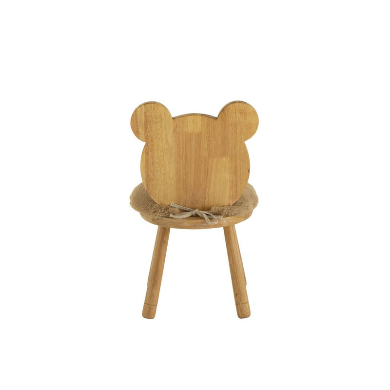 Eetkamerstoel Beige Textile 30 cm 30x36.5x63 cm-Eetkamerstoelen-J-Line
