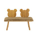 Eetkamerstoel Beige Textile 34 cm 34x90x62 cm-Eetkamerstoelen-J-Line