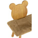 Eetkamerstoel Beige Textile 34 cm-Eetkamerstoelen-J-Line