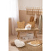 Eetkamerstoel Beige Textile 34 cm-Eetkamerstoelen-J-Line