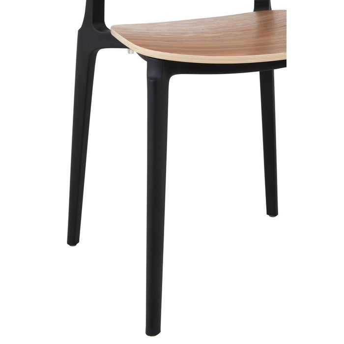 Eetkamerstoel Beige Veneer 40 cm-Eetkamerstoelen-J-Line