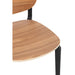 Eetkamerstoel Beige Veneer 40 cm-Eetkamerstoelen-J-Line