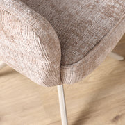 Eetkamerstoel Bella Beige Poot Zand Met armleuning 64x65x83 cm-Eetkamerstoelen-Starfurn